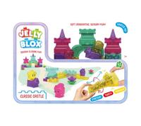 Goliath - Jelly BLOX Castillo de la Princesa - 45 Piezas Blandas Squishy Sensoriales - 2 Princesas, Caballero y Caballo - Construcción Sin Golpes, Juego Creativo Infantil para Niños Desde 2 Años