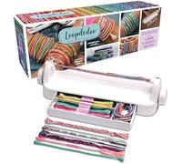 Goliath LOOPDEDOO FR - Kit de pulseras de amistad DIY para niños a partir de 8 años - Modo de empleo en francés - Artesanía giratoria fácil - 12 hilos 100% algodón incluido - Actividad creativa - Idea