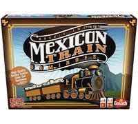 Goliath - Mexican Train Dominoes - Juego de Dominó Mexicano para Niños Desde 6 Años y Adultos - Juego de Mesa Familiar y Estratégico con Dominós de Colores - 1 a 8 Jugadores - Diversión en Familia