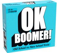 GOLIATH Ok Boomer! Juego de Cartas a Partir de 14 años, Juegos para la Familia, también Apto para Adultos Old School vs. New School,Trivia Tarjetas de Juego, Preguntas para 2 Generaciones