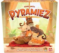 Goliath - PYRAMIEZ, juego infantil en alemán a partir de 8 años, juego familiar para 2 a 4 jugadores, juego de mesa para niños y adultos, acomodar gatos en el camino a la victoria