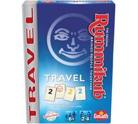 Rummikub Original Edición de Viajes, Juego de Mesa Para Niños a Partir de 6 Años, Juego Estratégico Para Toda la Familia, Juegos de Mesa Para 2-4 Jugadores