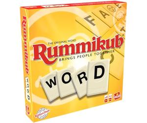 Goliath Rummikub Word - Juego de Letras Multilingüe Creativo Desde 7 Años | Formad palabras con las coloridas fichas de vocales - juego lingüístico para toda la familia - para 2 a 4 jugadores