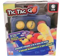 Goliath - Tic TAC GO - Juego de Humor y Habilidad para Adultos y niños a Partir de 6 años - Juego de Mesa con Tablero móvil - Lanza Bolas para Alinear 3 del Mismo Color - 2 Jugadores