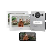 Goliath® Videoportero 2 Monitores [Monitor 7"] Portero Automatico con Camara - Videoportero 2 Hilos - Telefonillo Camara - Video Portero - Antivandálico y climático - Empotrada