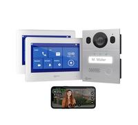 Goliath® Videoportero 2 Monitores [Monitor 7"] Portero Automatico con Camara - Videoportero 2 Hilos - Telefonillo Camara - Video Portero - Antivandálico y climático - Superficie