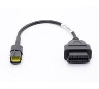 Goliton Adaptador de cable de diagnóstico OBD2 OBDII de 4 pines a 16 pines compatible con KUBOTA Takeuchi compatible con interfaz Python