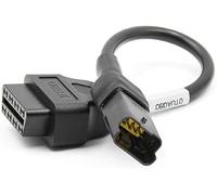 Goliton Adaptador de cable de diagnóstico OBD2 OBDII de 4 pines a 16 pines compatible con motocicleta Ducati