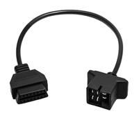 Goliton Cable Adaptador de escáner de diagnóstico OBD1 a 16 Pines OBD2 de 6 Pines Compatible con Jeep/Dodge/Chrysler