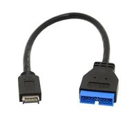 Goliton - Cable de extensión USB 3.1 de 20 pines para placa base ASUS (20 cm)