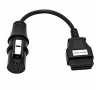 Goliton Cable OBD2 hembra de 16 pines a macho de 30 pines compatible con escáner de diagnóstico OBDII de camión Iveco