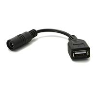 Goliton DC Power Cord 5.5/2.1mm Puerto Hembra a USB Socket Head 5V Cable Adaptador de Carga 3A / 2A / 1A