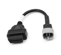 Goliton OBD2 OBDII - Cable de diagnóstico (6 Pines a 16 Pines, Adaptador Compatible con la Motocicleta Suzuki