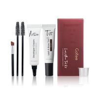 GOLLEE Kit de color de pestañas profesional para pestañas y cejas con efectos naturales de larga duración dura 4 semanas fácil de usar para salón y uso en casa