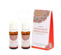 GOLOKA Aceite aromático de almizcle blanco del Himalaya, 10 ml, 2 paquetes