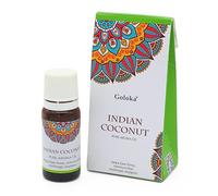 Goloka - Aceite aromático natural para aromaterapia, ambientador, difusor y lámpara (coco indio)
