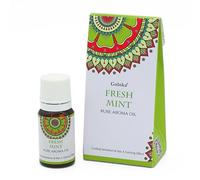 Goloka - Aceite aromático natural para aromaterapia, ambientador, difusor y lámpara (menta fresca)