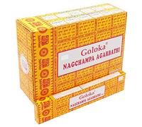 Goloka Incienso Nag Champa 12 unidades x 16 g (caja)