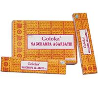 GOLOKA INCIENSO NAGCHAMPA 16GR. X 12 CAJAS = 192 GR.