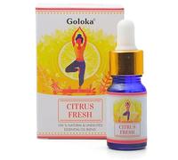 Goloka - Mezcla de aceites esenciales 100% naturales para aromaterapia, ambientador, difusor, lámpara de fragancia, humidificador, velas y jabones (10 ml, cítricos)