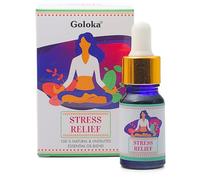Goloka - Mezcla de aceites esenciales 100% naturales para aromaterapia, ambientador, difusor, lámpara de fragancia, humidificador, velas perfumadas y jabones (10 ml, sin estrés)