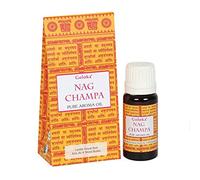 Goloka Nag Champa - Aceite aromático (30 ml, 3 botellas de 10 ml)