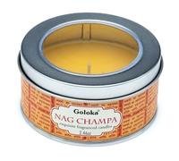 GOLOKA Nag Champa Vela de viaje en lata de 2.5 onzas