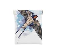 Golondrina De Pájaro Acuarela, Squeeze Top Wallet Bolsa de Almacenamiento para Mujer Monedero pequeño Bolsa de Cambio