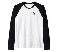 Golondrina Flores de Cerezo Aves Biólogo Animal Pájaro Camiseta Manga Raglan