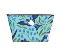 Golondrinas Voladoras Flores De Primavera, Bolsa de artículos de tocador Bolsa de Maquillaje Bolsa de cosméticos Bolsa de artículos de tocador de Viaje portátil