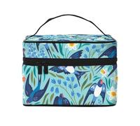 Golondrinas Voladoras Flores De Primavera, Bolsa de Maquillaje Bolsa de cosméticos Bolsa de Aseo de Viaje portátil Estuche para lápices