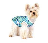 Golondrinas Voladoras Flores de Primavera,Camiseta de algodón sin Mangas para Mascotas, Chaleco Transpirable, Suave y elástico para Cachorros,M