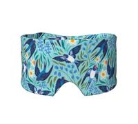 Golondrinas Voladoras Flores de Primavera,Máscara para ojos con bloqueo de luz y protección ocular completa para dormir, orejeras y ojos.