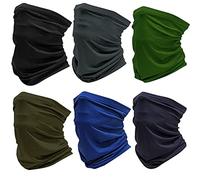 Golopatop Polaina para el cuello, seda de hielo, multifuncional, para exteriores, tubo elástico, bufanda, banda mágica, transpirable, resistente a los rayos UV, verde hierba, Talla única