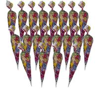 Golopin, Conos de Chuches SIN GLUTEN para Cumpleaños, Cucuruchos de Golosinas, Bolsas de Dulces Infantiles Listas para Regalar (20)