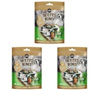 Golosina Masticable para Perros Zeus Better Bones, Cordero, Hueso Envuelto, 7,5 cm 9 pcs (Paquete de 3)