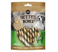 Golosina Masticable para perros Zoë Better BonesTwist de Cordero y Menta, 12,5cm, 10p