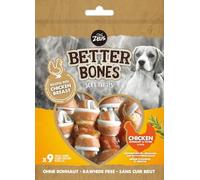 Golosina Masticable para Perros Zeus Better Bones, Pollo, Hueso Envuelto, 7,5 cm 9 pcs