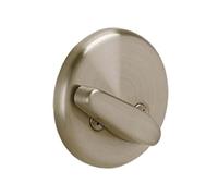 Golpe B81619 - Perno residencial de un solo lado con placa de giro y borde exterior de la serie B de Schlage Lock Company