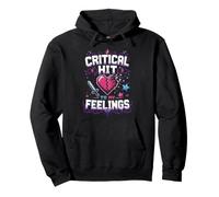 Golpe crítico a mis Sentimientos Gamer EMO Nerd Sudadera con Capucha