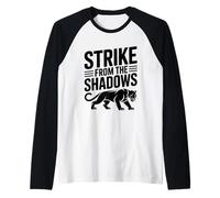 Golpe de la Pantera de Las Sombras Camiseta Manga Raglan