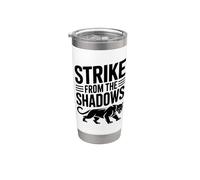 Golpe de la Pantera de las Sombras Vaso térmico de acero inoxidable de doble pared