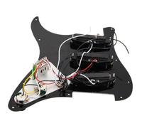 Golpeador cargado precableado para guitarra Fender Stratocaster SSS, piezas de repuesto para guitarra, color negro