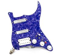 Golpeador cargado precableado SSH para guitarra Fender ST SSH Alnico 5 Humbucker Coil Split precableado con palanca mejorada compatible con kit de actualización de guitarra eléctrica Stratocaster