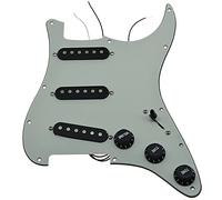 Golpeador Cargado Varios golpeador Strat SSS Cargado, golpeador ST Strat precableado con Pastilla Golpeador Cargado precableado (Color : Ivory 3 Ply-BK)