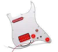 Golpeador con Pastillas Alnico 5 Prewired Loaded HH Guitar Pickguard Coil Splitting Con Pastillas Humbucker