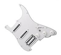Golpeador con Pastillas Golpeador De Guitarra Eléctrica De División De Bobina SSH Con Interruptor De División De Bobina De Encendido/encendido Placa De Rascado Precableada Cargada (Color : 02)
