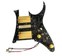 Golpeador con Pastillas Golpeador De Guitarra Precableado HSH Cargado Alnico V Mini Humbucker Pickup Welding Harness Gold Hardware Set