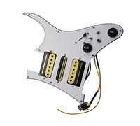 Golpeador con Pastillas Golpeador Precableado Pastillas De Guitarra Humbucker Pastillas Alnico 5 HSH Arnés De Cableado Interruptor De 7 Vías Juego Push-pull