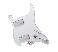 Golpeador con Pastillas HH Two Humbucker Coil Spliting Pickup Pickguard Set Guitarra Eléctrica Cargada Precableado Scratchplate